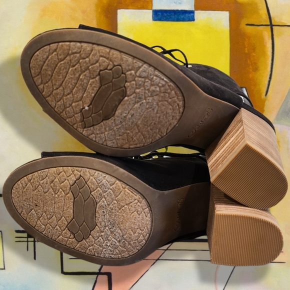 CARLOS by Carlos Santana Jolene Lace Up Ankle Boots Size 7 - Picture 3 of 7